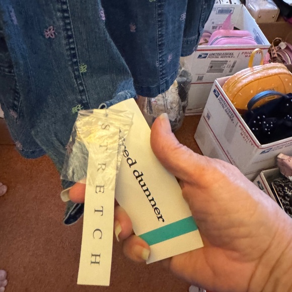 Butterfly denim Alfred Dunn jacket up cycle - Picture 4 of 5